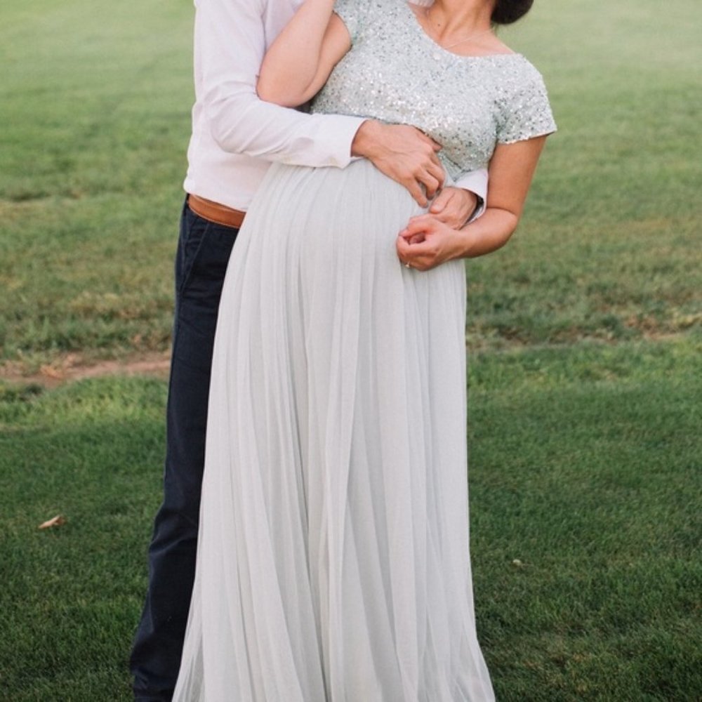 ASOS Maya Maternity Formal Sequin Tulle Dress